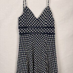 BLUE FLOWER PRINTED DRESS SIZE S